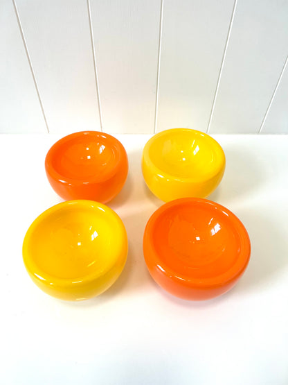 Handblown Glass Mini "Fulvio" Bowl - Tangerine