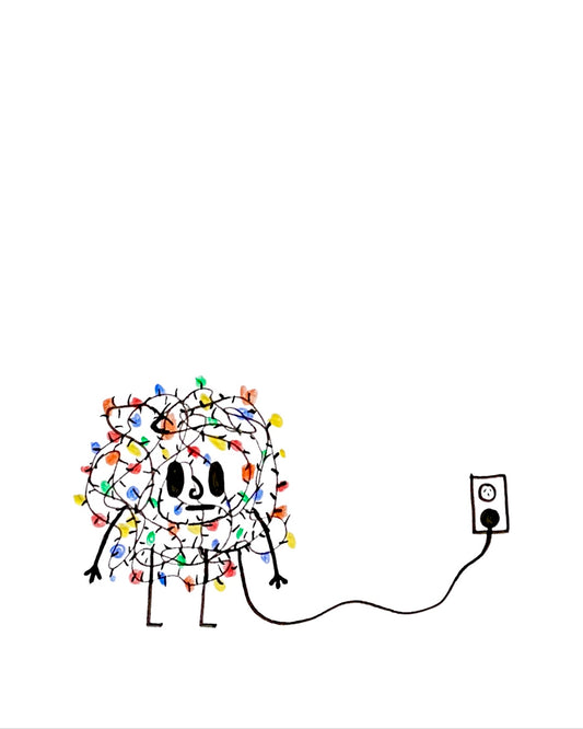 'Festive Tangle' -  Illustrated Card by Jemimadidit