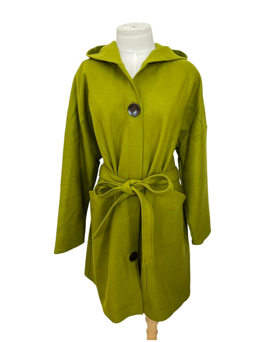 "Tiggy" Wool Blend Coat - Olive
