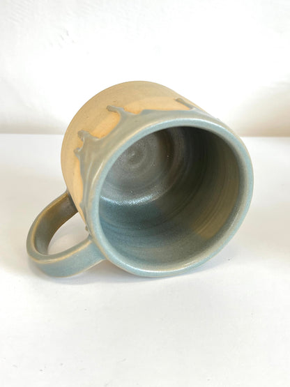 Ceramic "Drippy" Mug - Soft Blue/Grey (Matte)