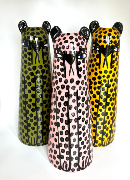 Green Cheetah Vase by Studio Soph - Tall