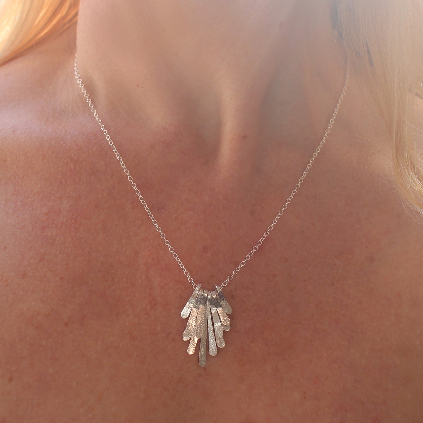 Flutter Necklace - Silver