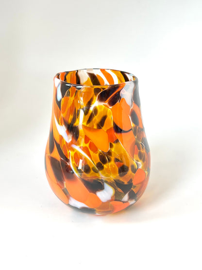 Handblown Glass Tumbler - ‘Retro’ limited edition