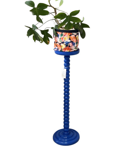 Plinth Plant Stand - Half Resolution Blue