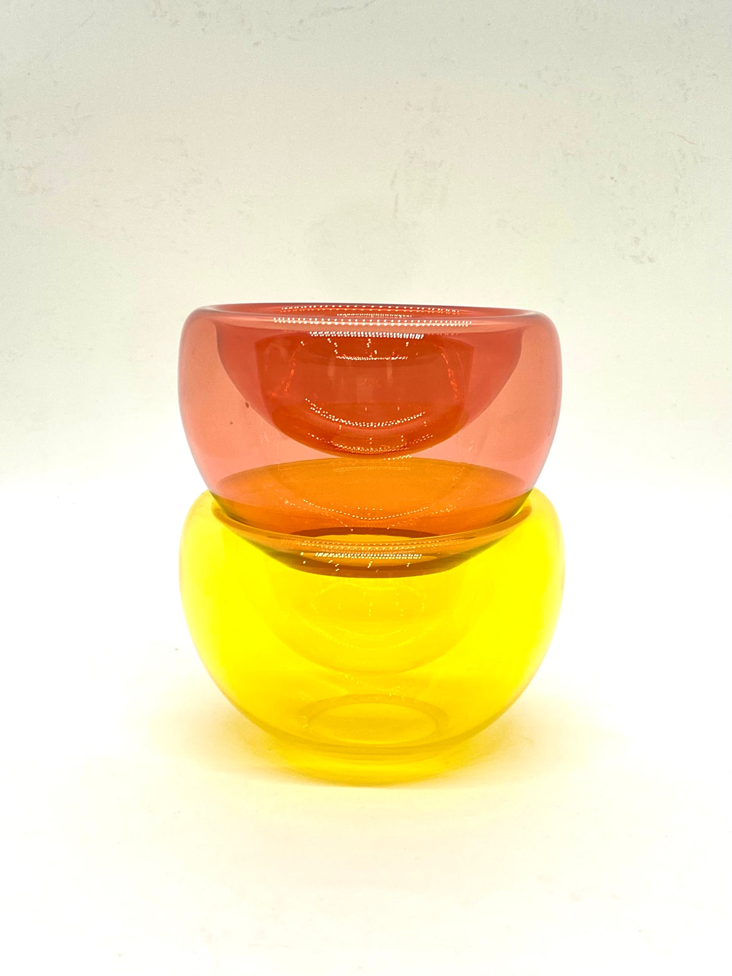 Handblown Glass Mini "Fulvio" Bowl - Red Lustre