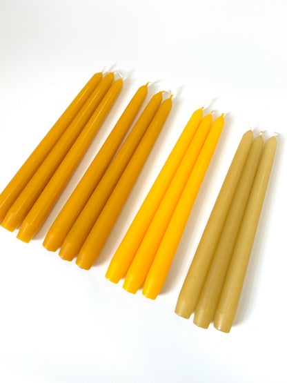Yellow Venetian Tapered Candle - 250mm