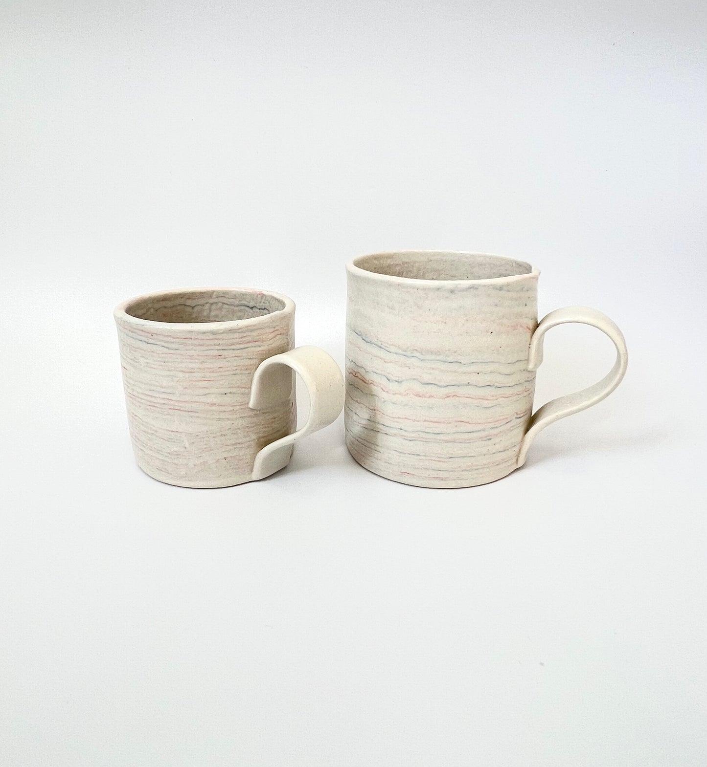 Ceramic Nerikomi Mug - Medium - Pastel Rainbow