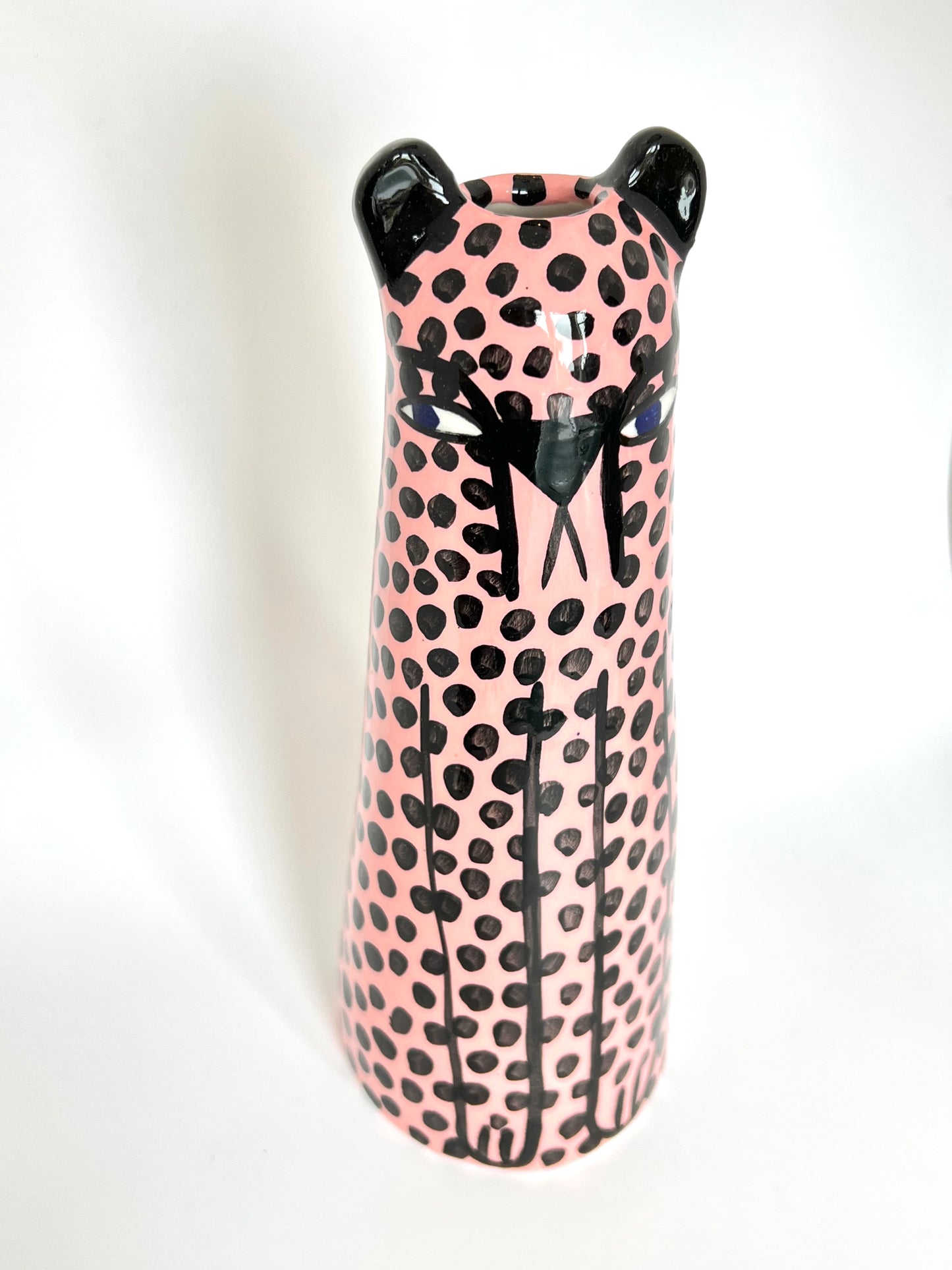 Pink Cheetah Vase by Studio Soph