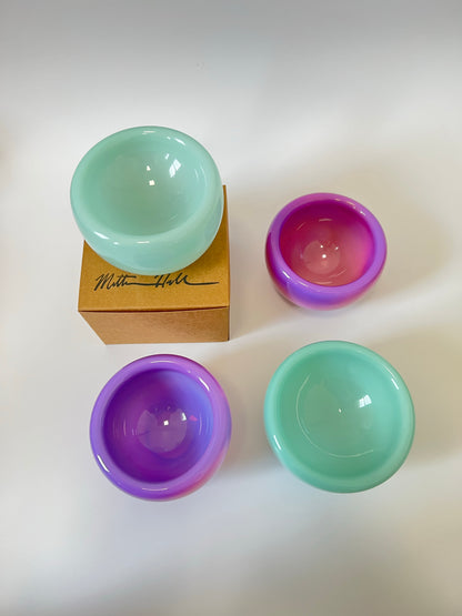 Handblown Glass Mini "Fulvio" Bowl - Royal Purple