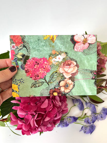 Postcard by Fleur Woods - assorted