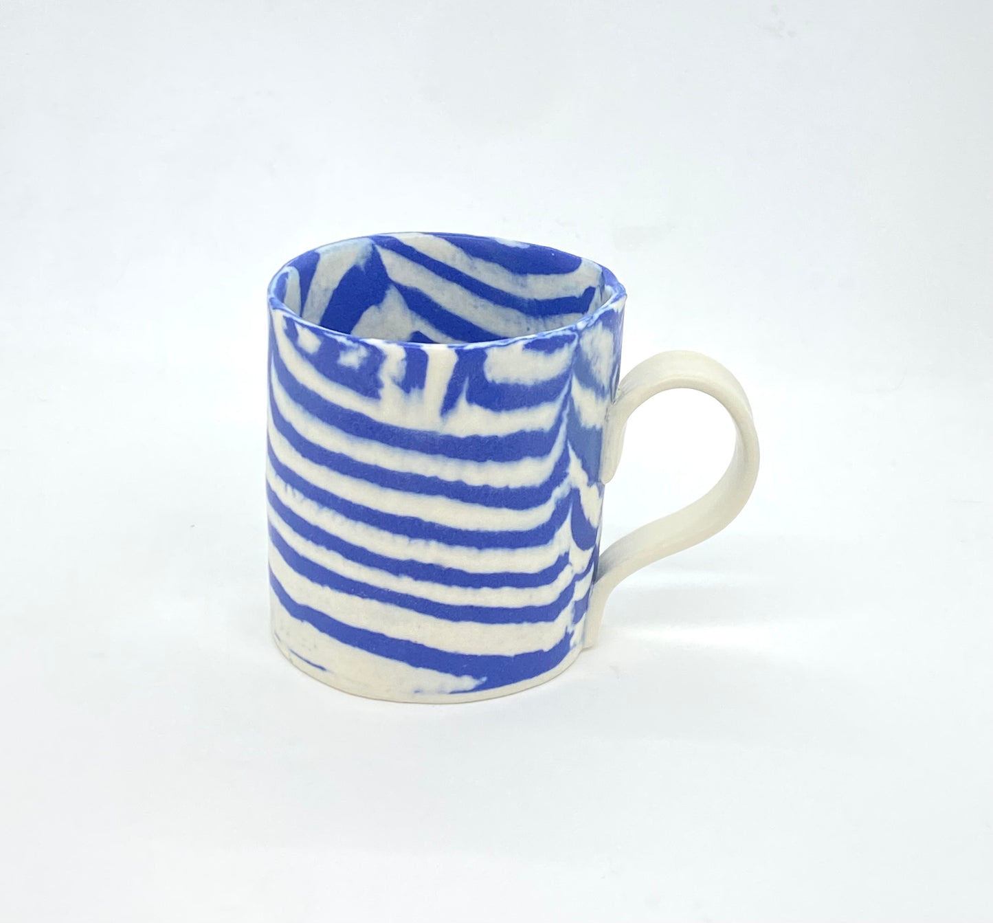 Ceramic Nerikomi Mug - Large - Dark Blue (Mixed)