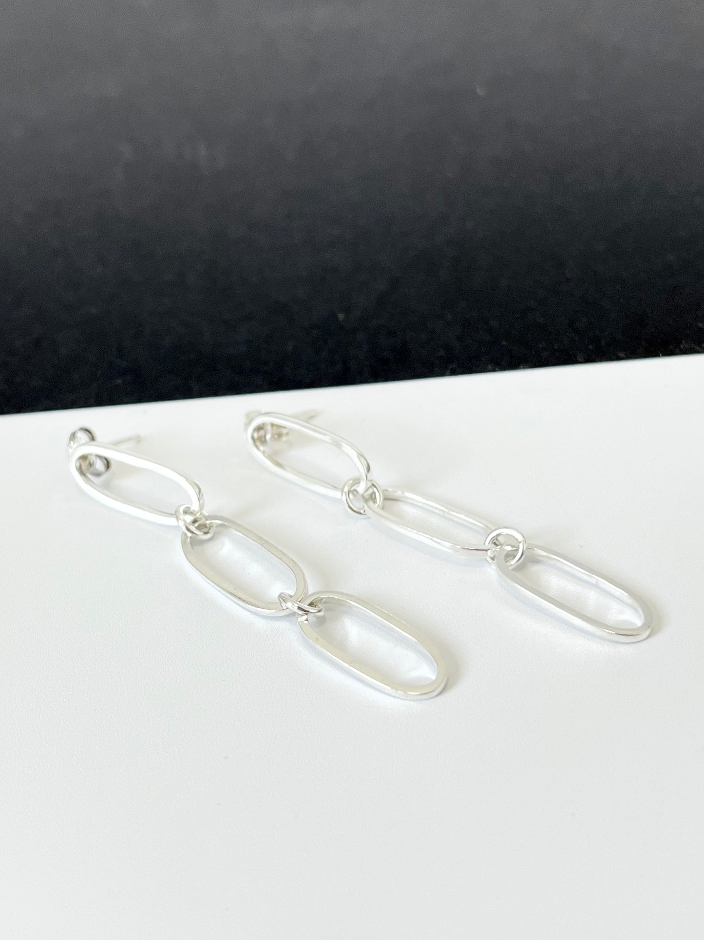 Chain Link Stud Earrings