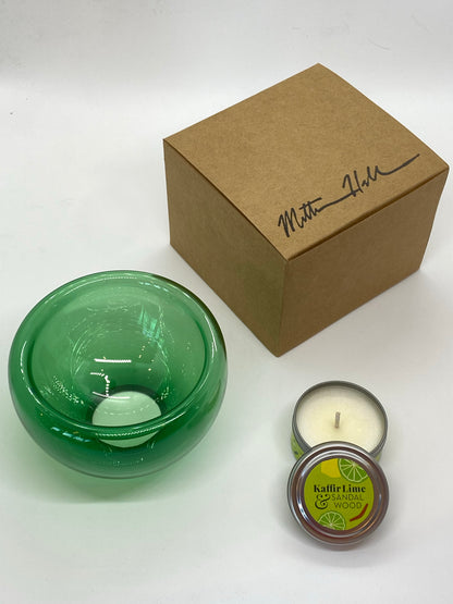 Handblown Glass Mini "Fulvio" Bowl - Emerald