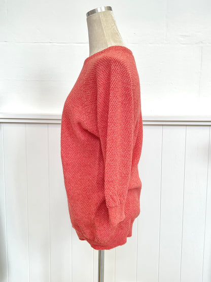 "Penny" Textured Jumper - Coral