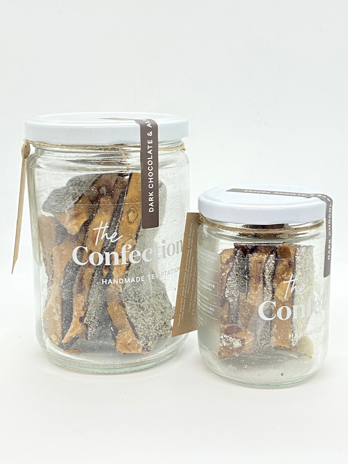 Dark Chocolate Almond Toffee - Jar, 200g