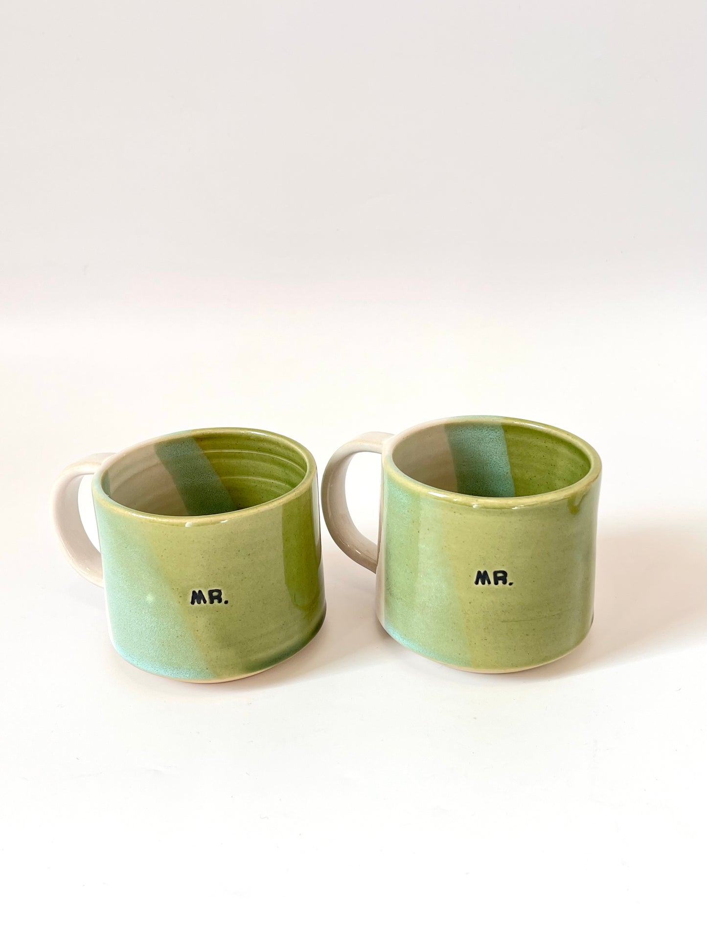 Ceramic "Mr." Mug - Green