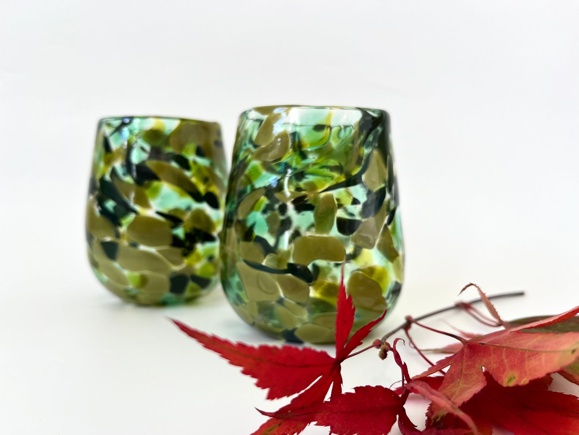 Glass Tumblr Handblown Glass Tumbler - Landscape – Inc Design Store