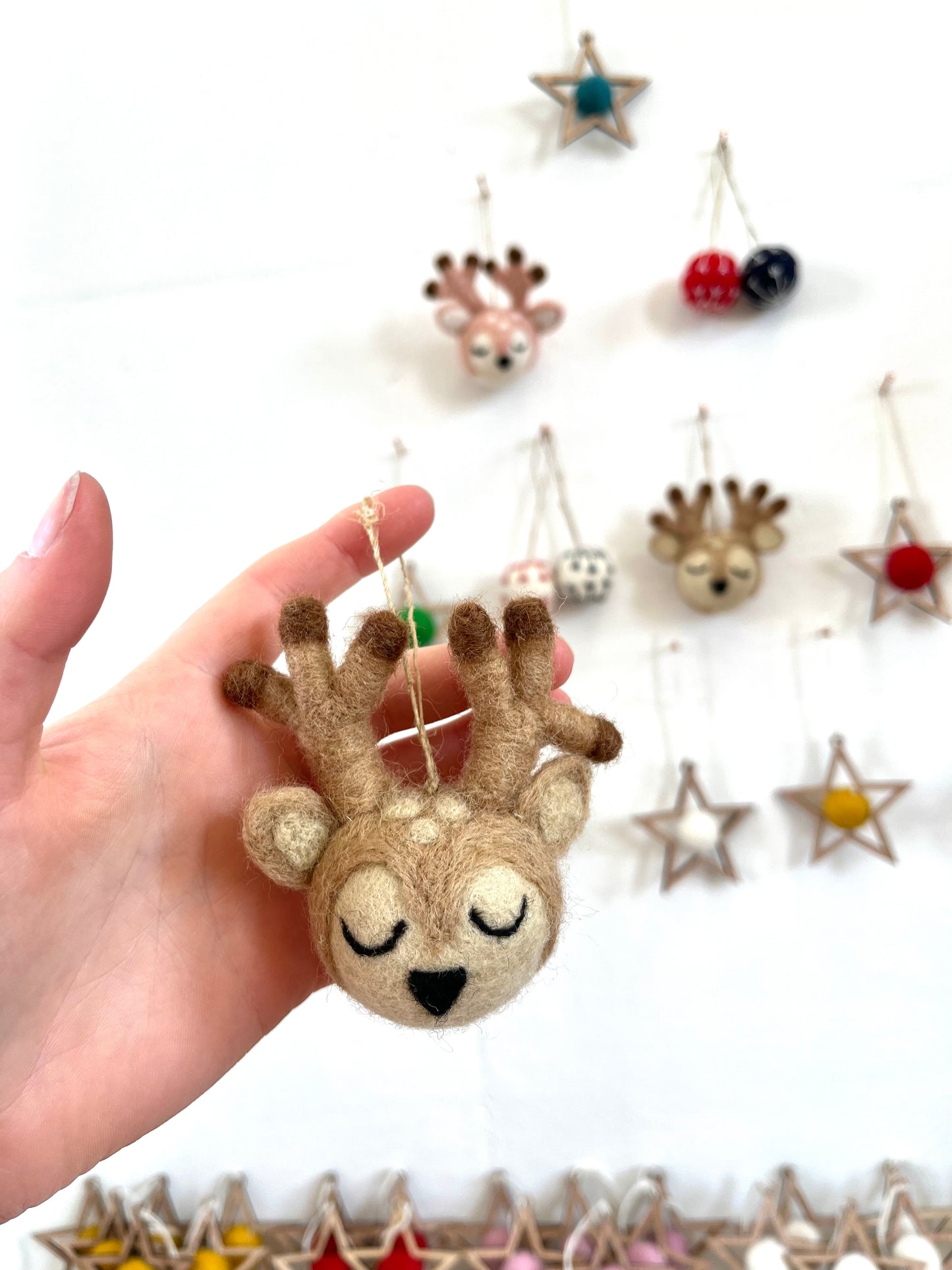 Reindeer Head Decoration - Fawn