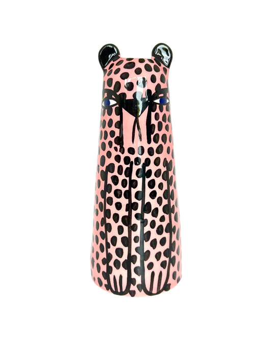 Pink Cheetah Vase by Studio Soph