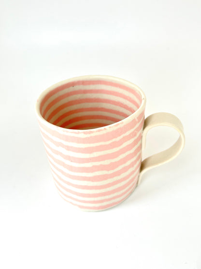 Ceramic Nerikomi Mug - Large - Pink