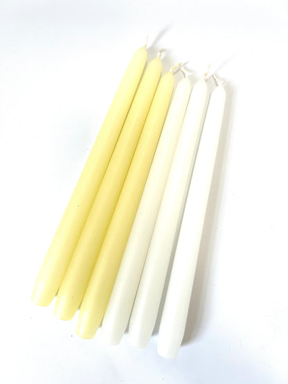 White Venetian Tapered Candle - 250mm