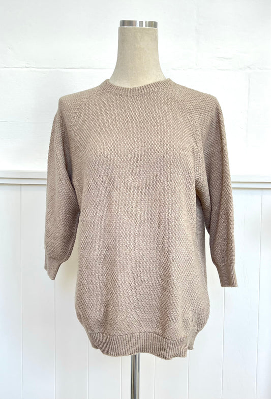 "Penny" Textured Jumper - Sand