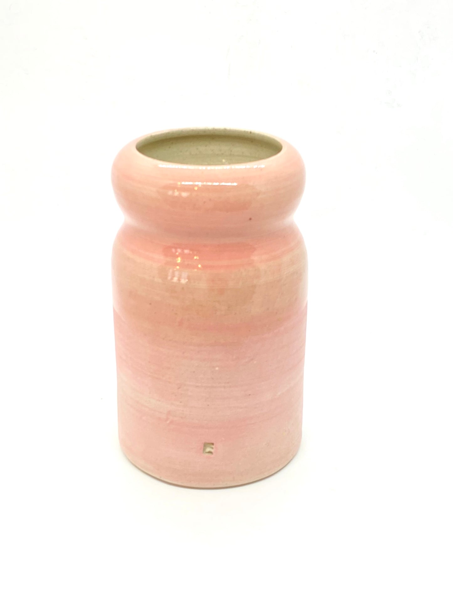 Colour Block Ceramic Vase - Pink