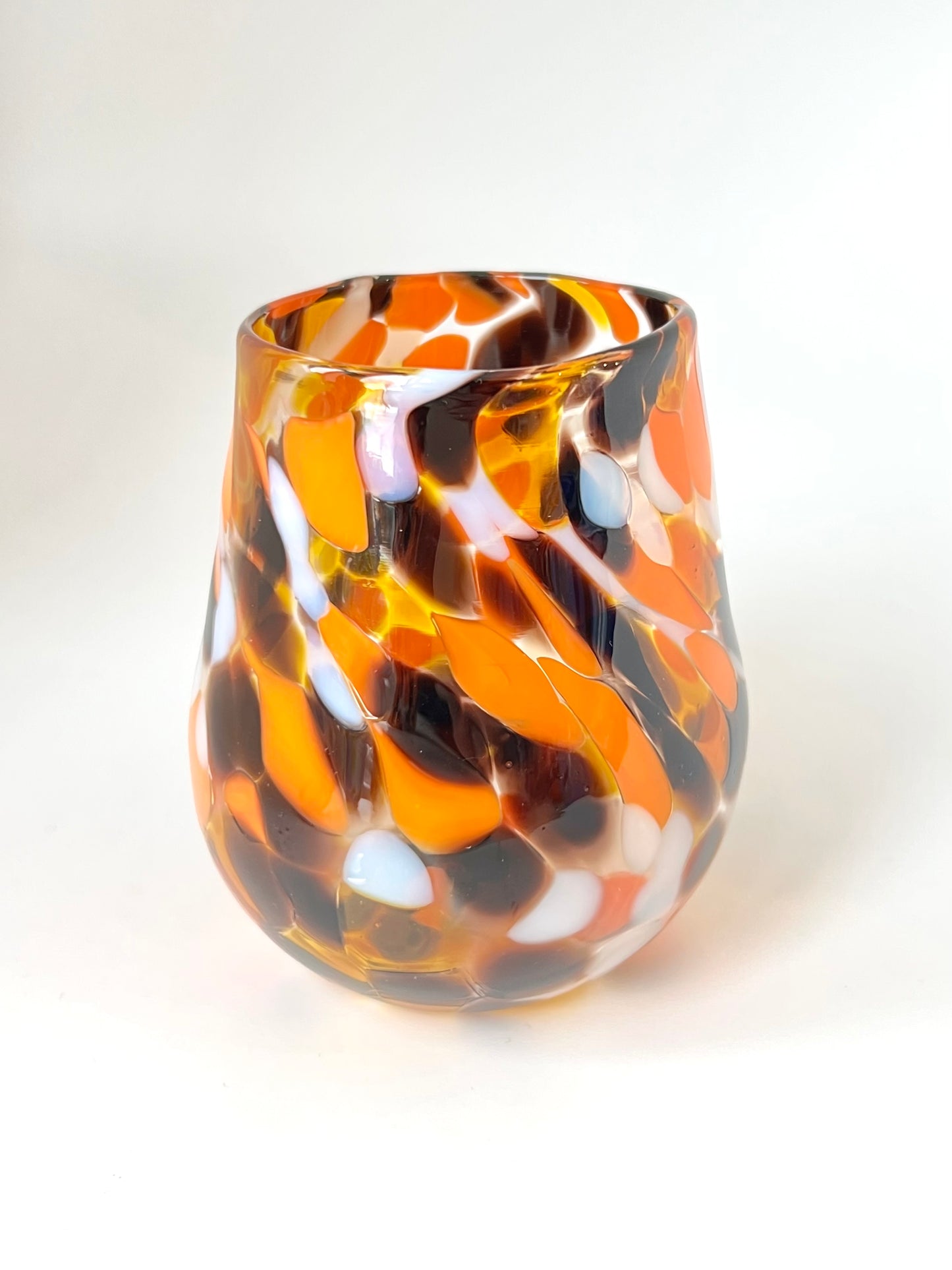 Handblown Glass Tumbler - ‘Retro’ limited edition