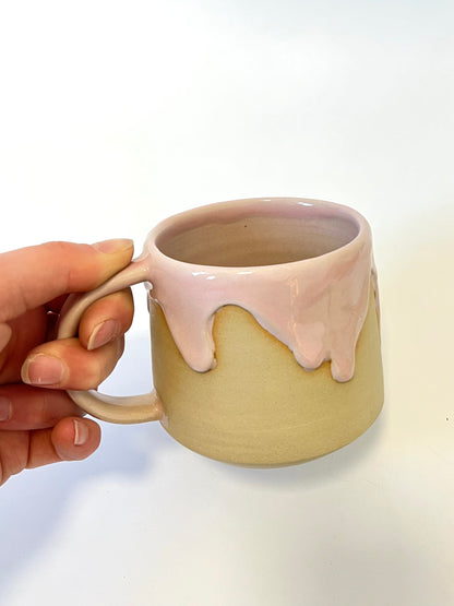 Ceramic "Drippy" Mug - Pink