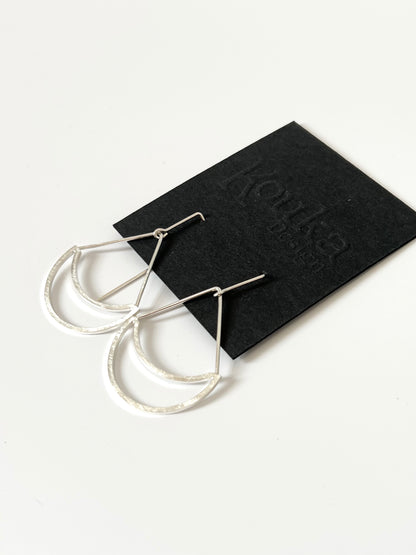 Silver Double Curve Earrings (December 2022)