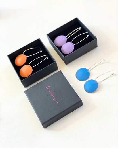 Comet Drop Earrings - Violet