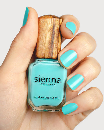 "Breeze" Turquoise Crème Nail Polish - 10ml