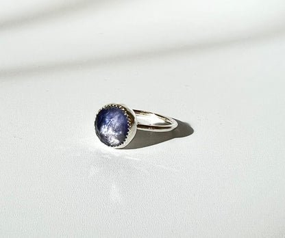 Iolite Ring - Sterling Silver - Size Q