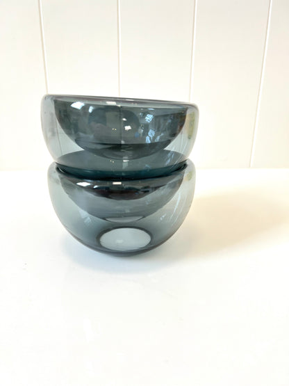 Handblown Glass Mini "Fulvio" Bowl - Grey