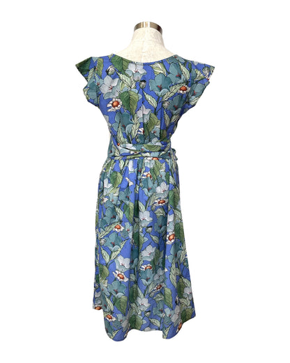 "Mollie" Dress - Blue Floral