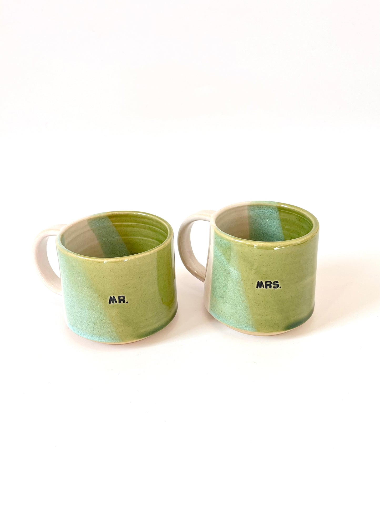 Ceramic "Mrs." Mug - Green