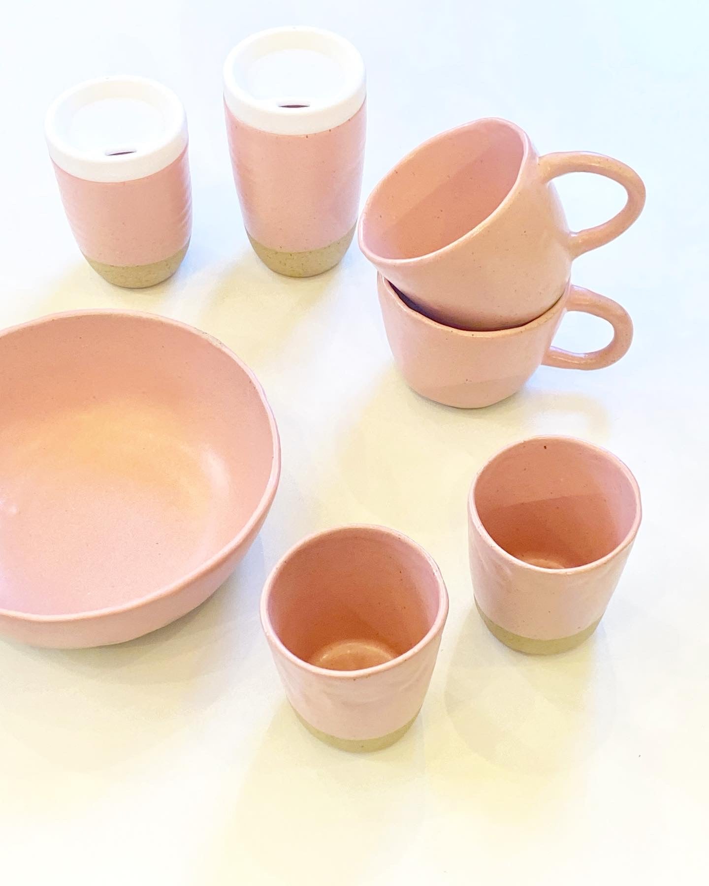 Ceramic Serving Bowl - Pink