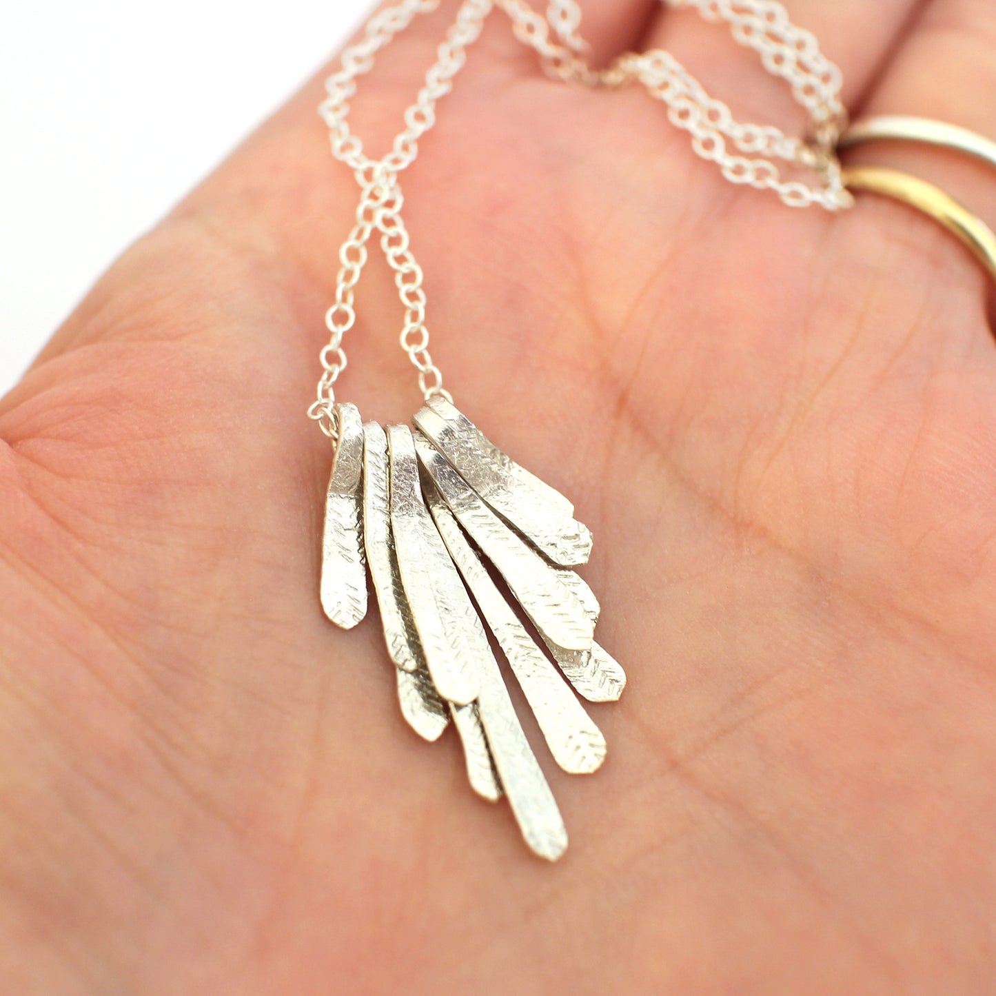 Flutter Necklace - Silver