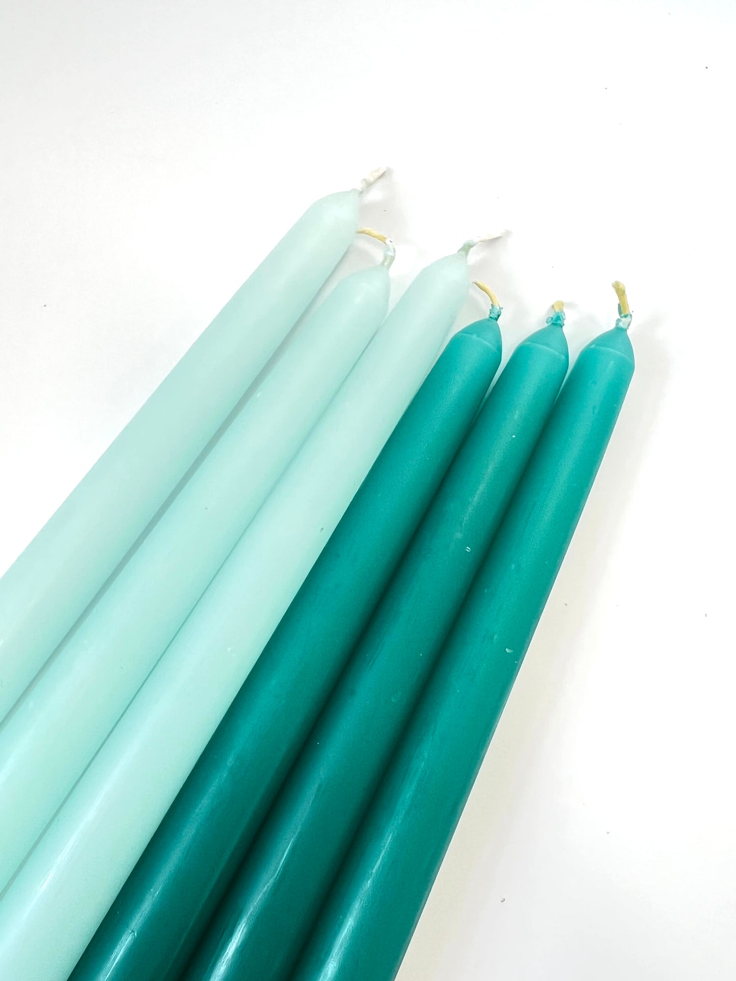 Turquoise Venetian Tapered Candle - 250mm