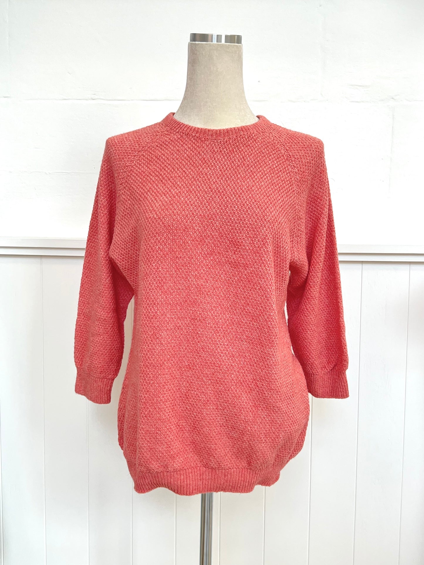 "Penny" Textured Jumper - Coral