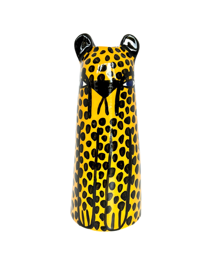 Yellow Cheetah Vase by Studio Soph