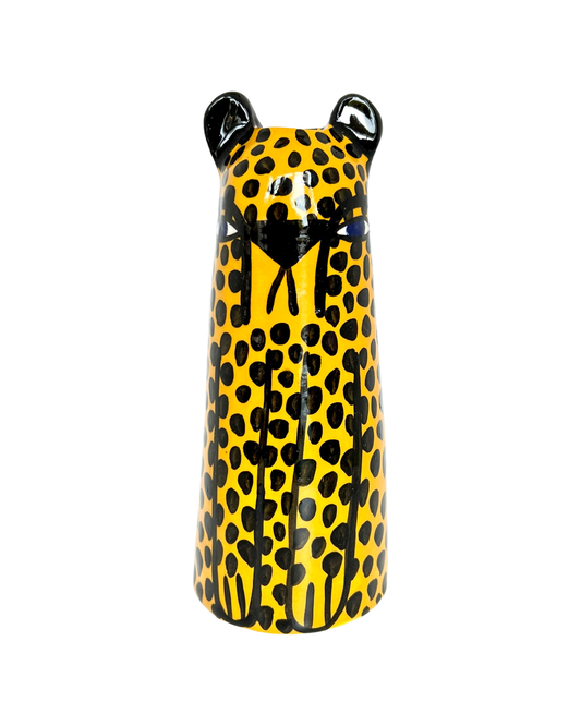 Yellow Cheetah Vase by Studio Soph