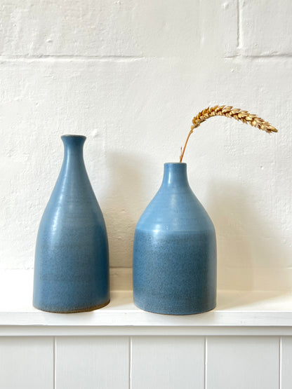 Handmade Ceramic Vase - 18cm - Blue