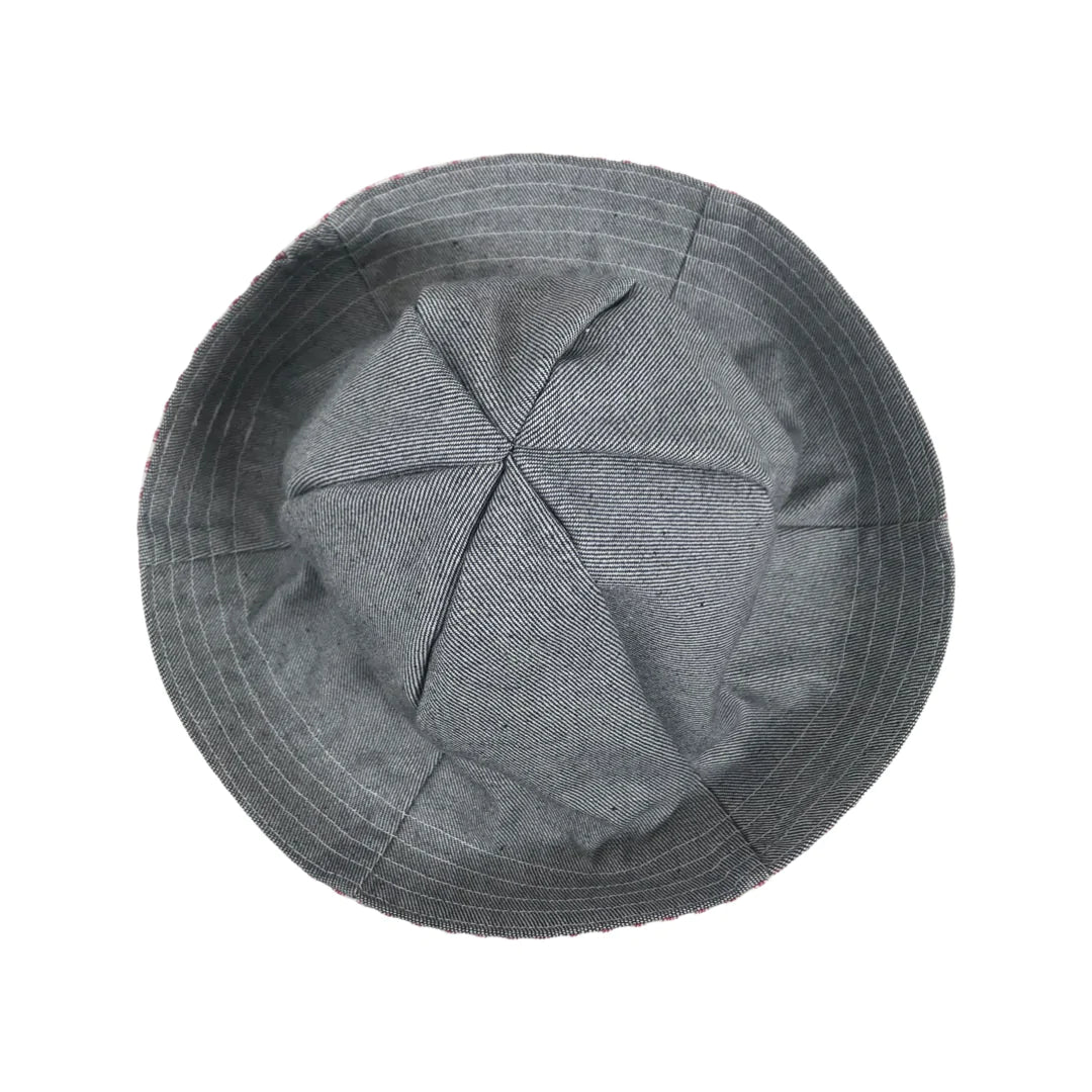 Reversible Sunhat - Navy, Black, Grey Patterned