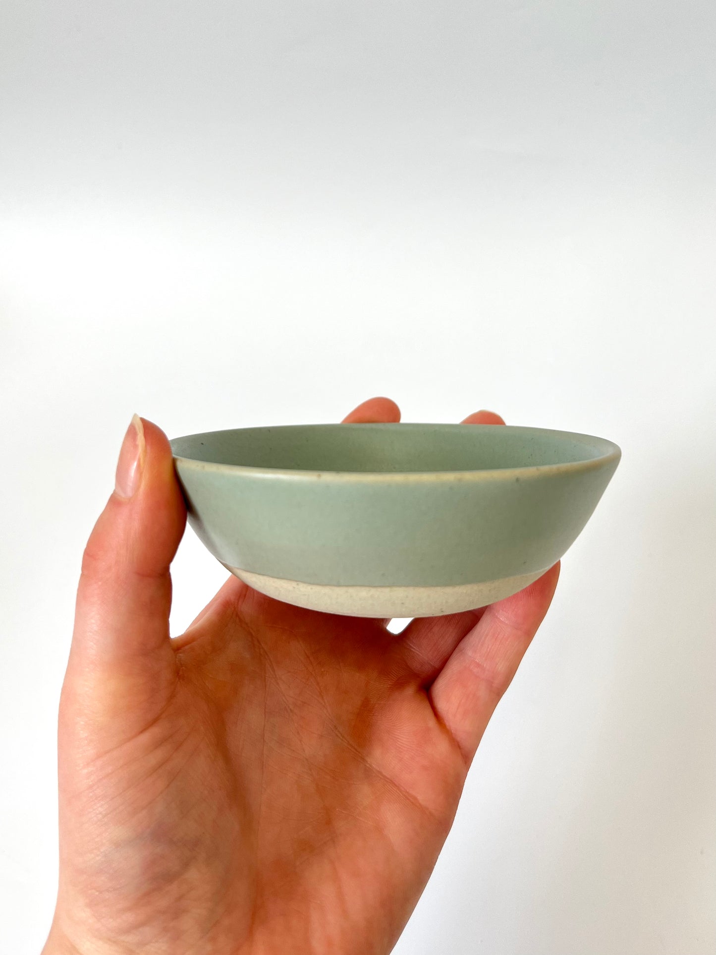 Handmade Ceramic Snack Bowl - Green