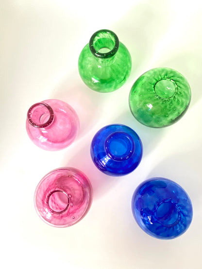 Handblown Glass Diffuser/Vase - Raspberry
