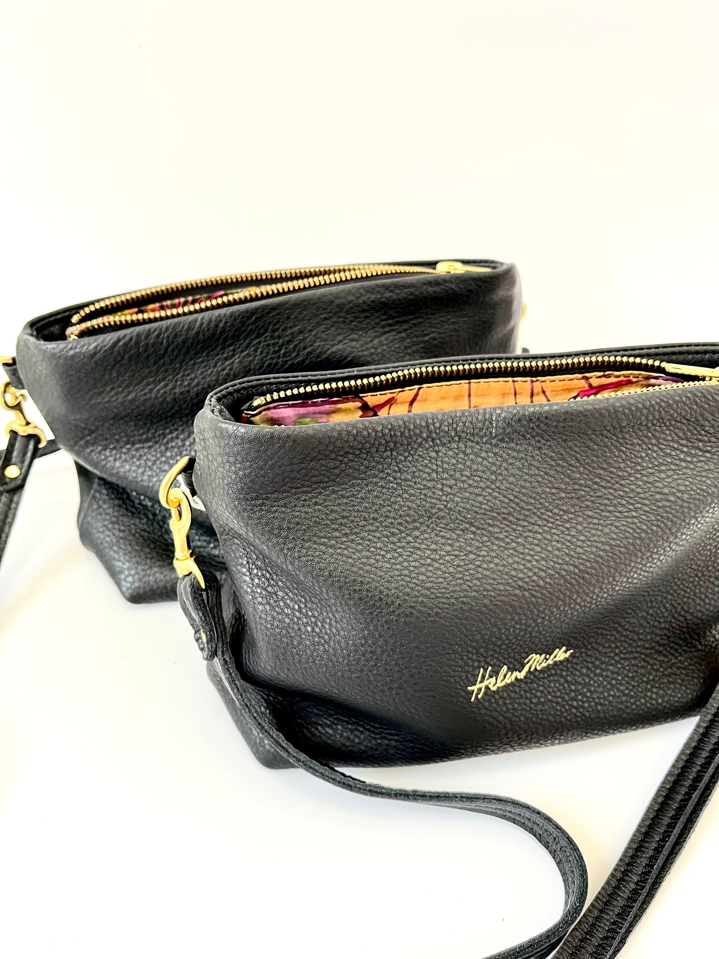 Grab 'n' Go Bag - Black w/ Water Lily Lining