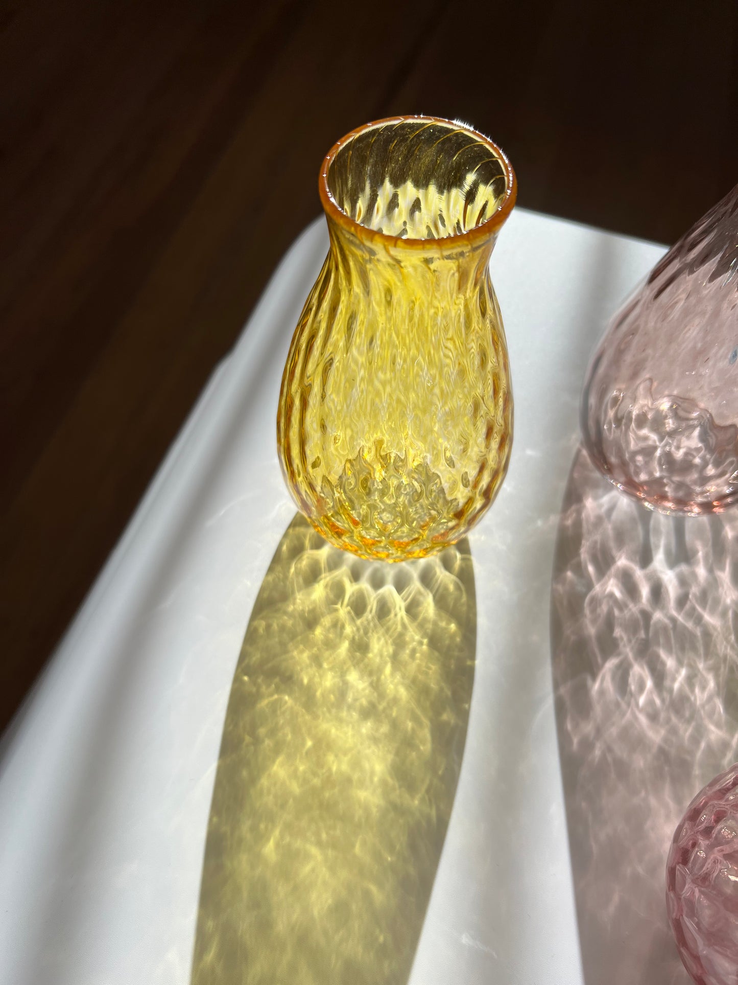 Special Edition Handblown Glass Vase - Brilliant Gold