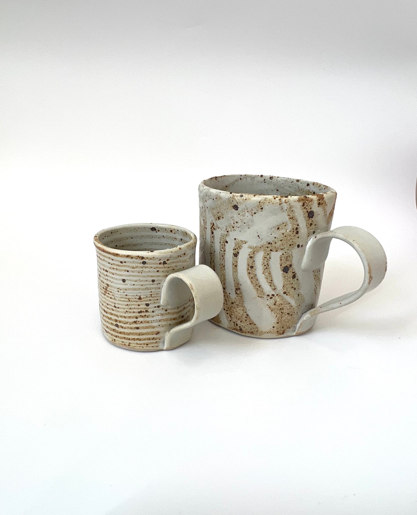 Ceramic Nerikomi Mug - Large - Brown (Mixed)
