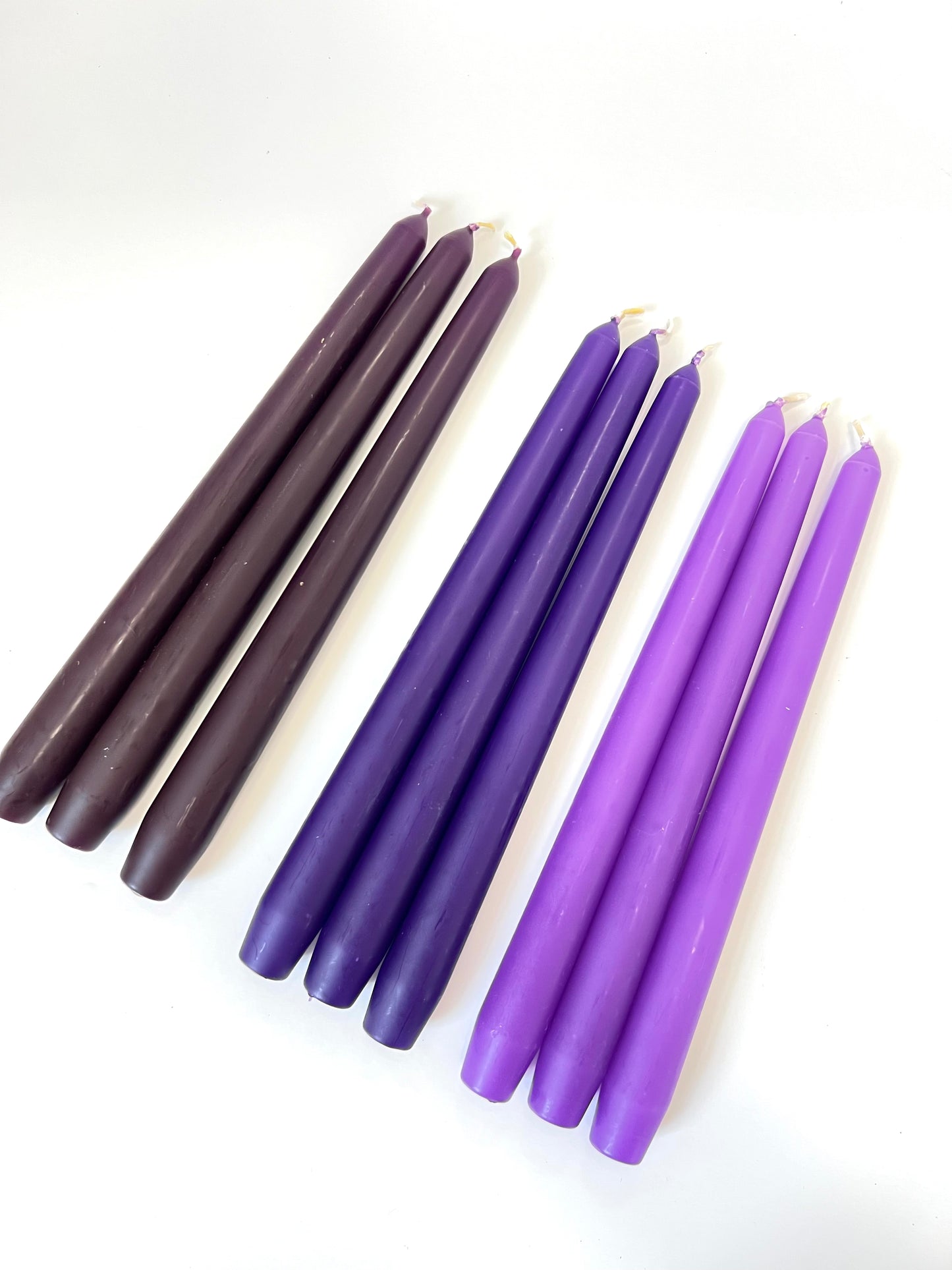 Purple Venetian Tapered Candle - 250mm